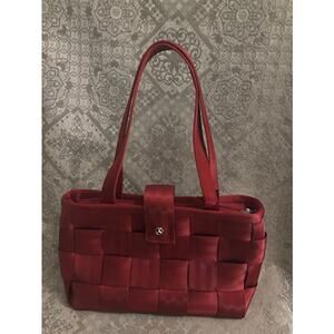 Harvey's Detroit Seatbelt Shoulder Bag Black Double Strap